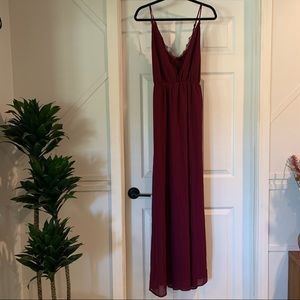 NWOT Tobi Burgundy Maxi Dress